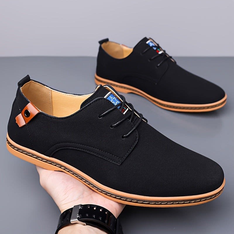 Norwood Suede Lace Up Derby Shoes_2