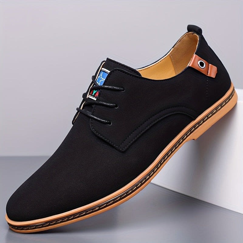 Norwood Suede Lace Up Derby Shoes_3