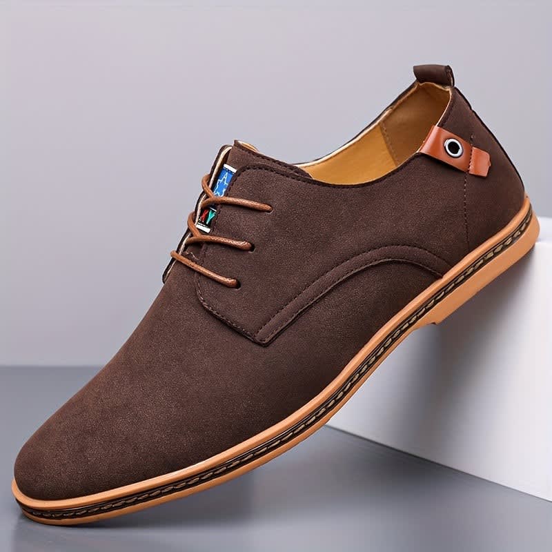 Norwood Suede Lace Up Derby Shoes_4