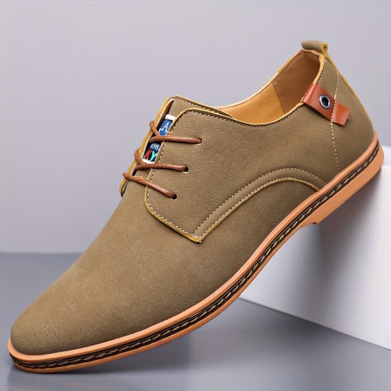 Norwood Suede Lace Up Derby Shoes_8