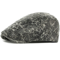 Chadwick Distressed Faux Leather Flat Cap