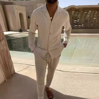 Sebastian Camp Collar Shirt and Trouser Set
