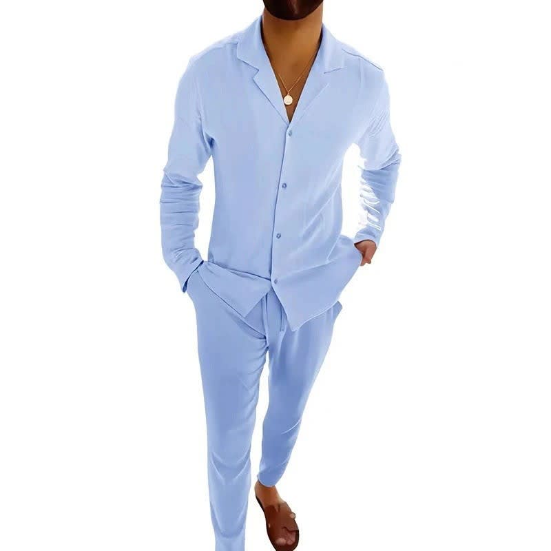 Sebastian Camp Collar Shirt and Trouser Set