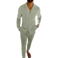 Sebastian Camp Collar Shirt and Trouser Set