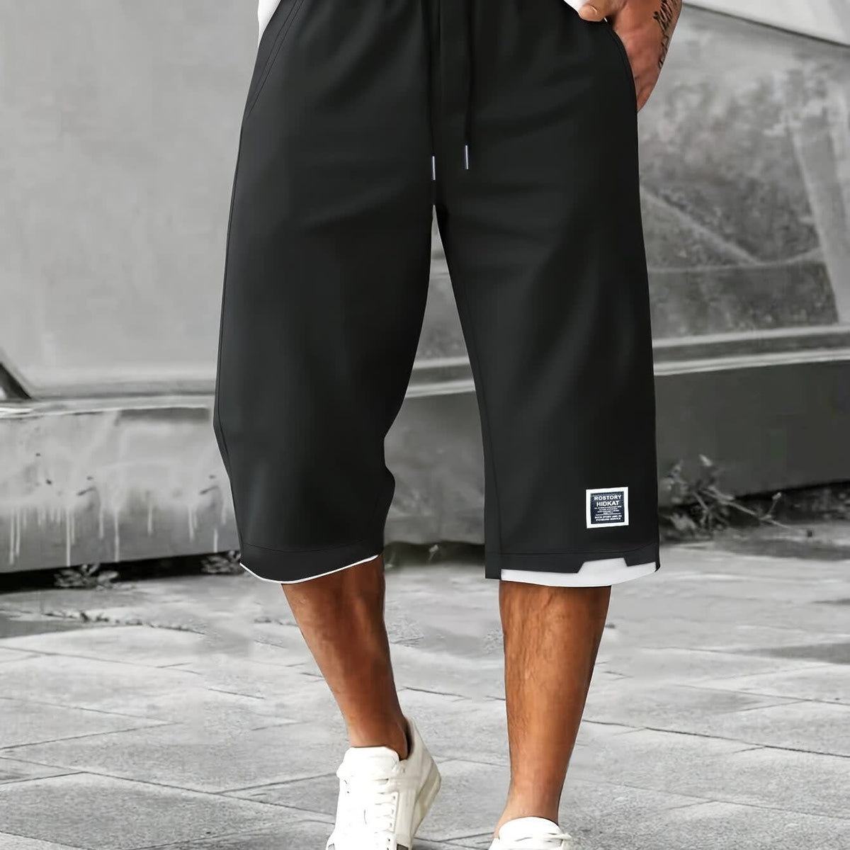 Ogden Split Hem Drawstring Shorts