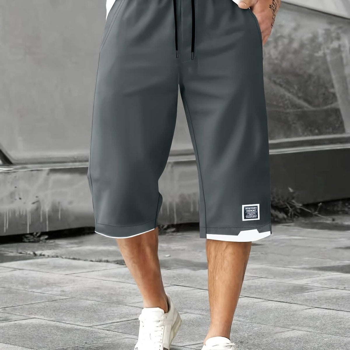 Ogden Split Hem Drawstring Shorts