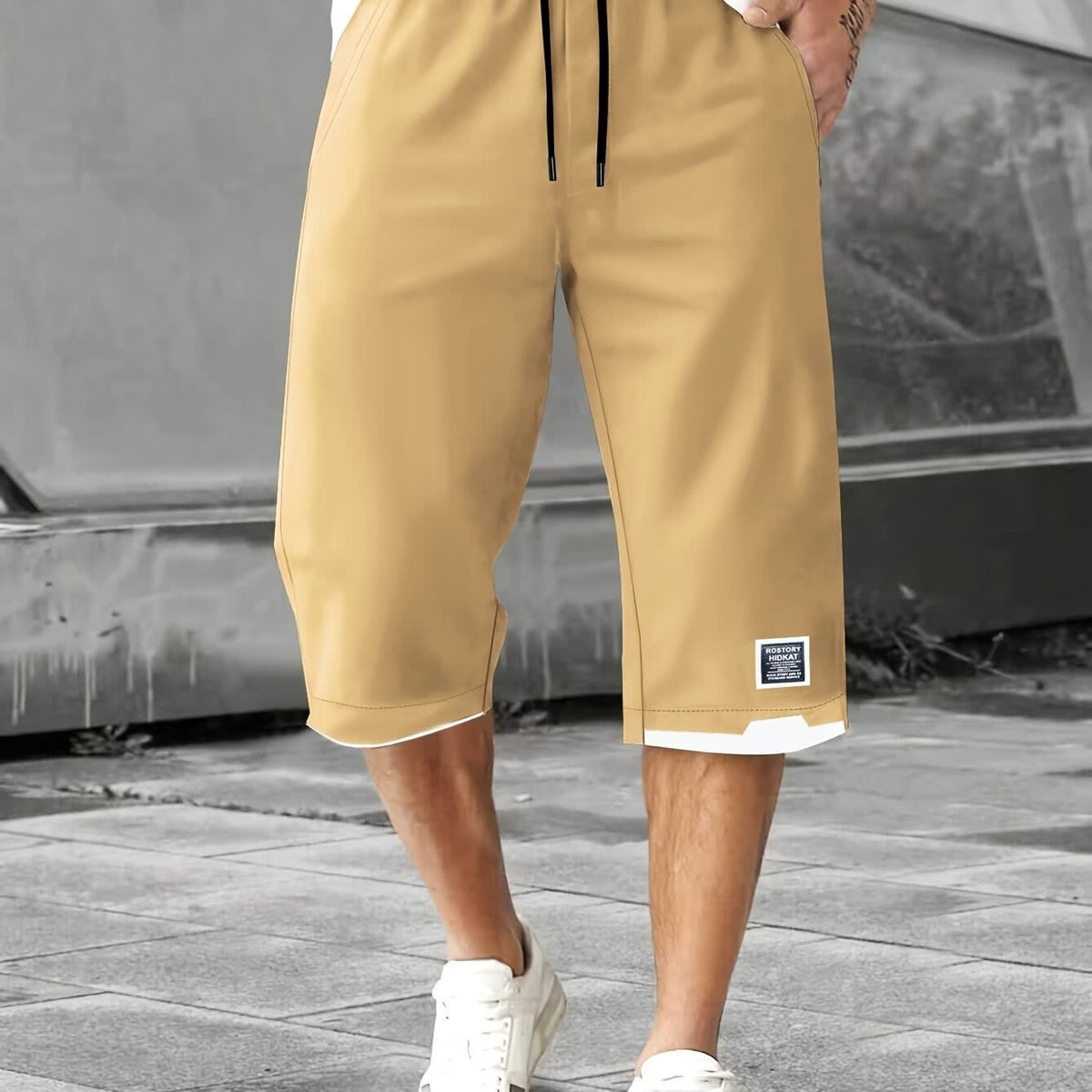 Ogden Split Hem Drawstring Shorts