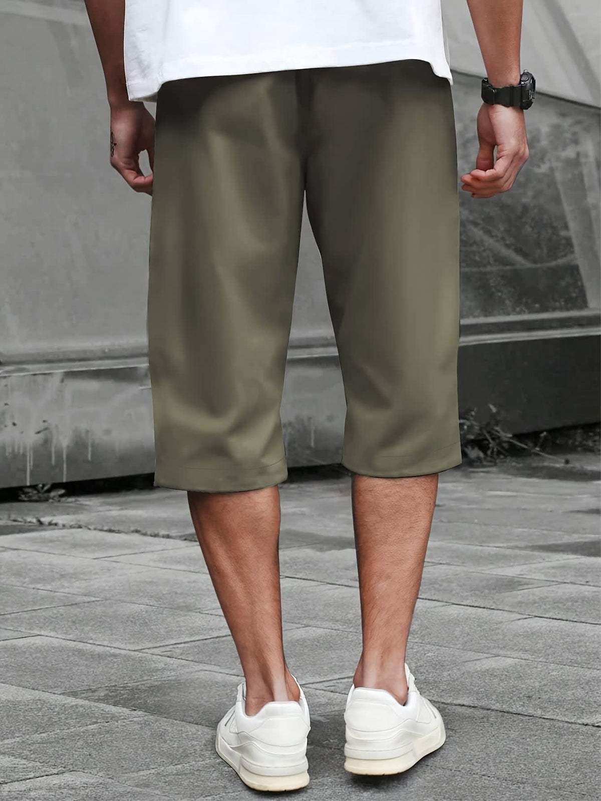Ogden Split Hem Drawstring Shorts