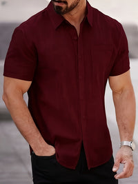 Aldous Slub Weave Short Sleeve Shirt