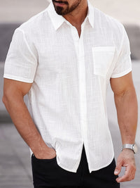Aldous Slub Weave Short Sleeve Shirt