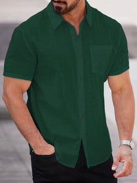 Aldous Slub Weave Short Sleeve Shirt