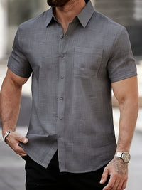 Aldous Slub Weave Short Sleeve Shirt