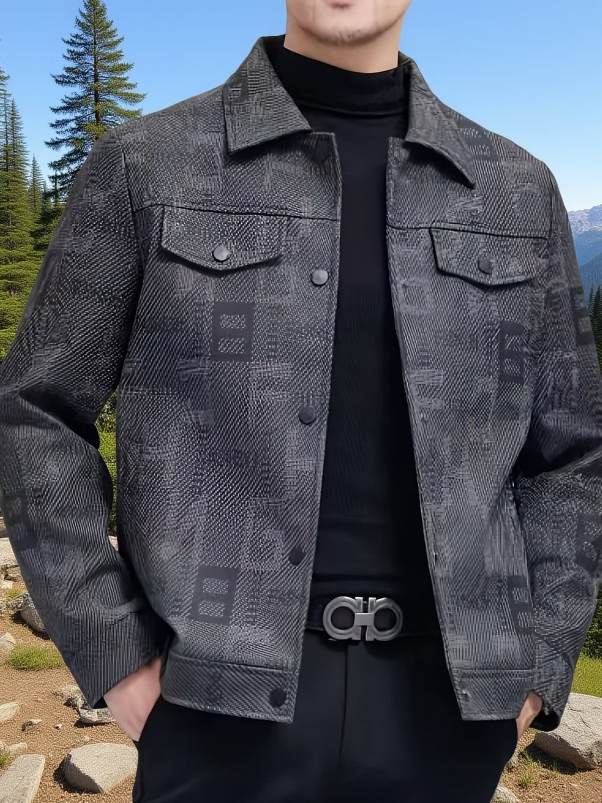 Coulter All Over Print Trucker Jacket