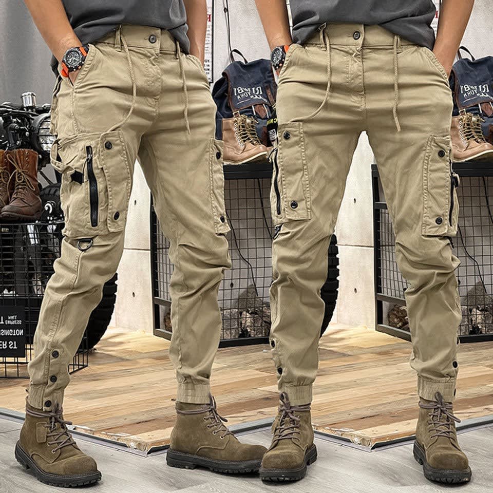 Evan Multi Pocket Tapered Cargo Pants_1