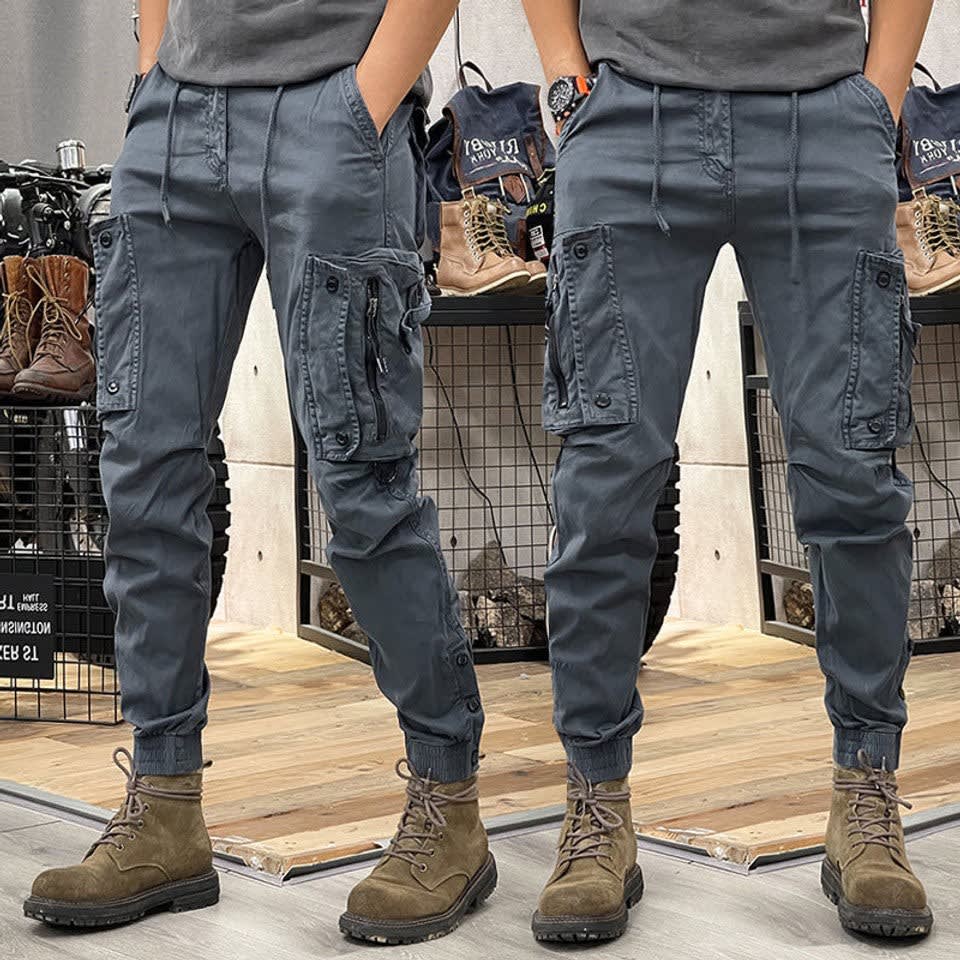 Evan Multi Pocket Tapered Cargo Pants_2