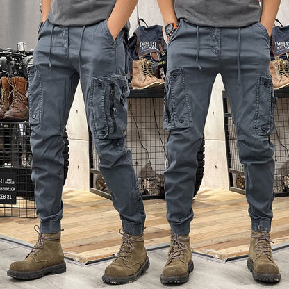 Evan Multi Pocket Tapered Cargo Pants_2