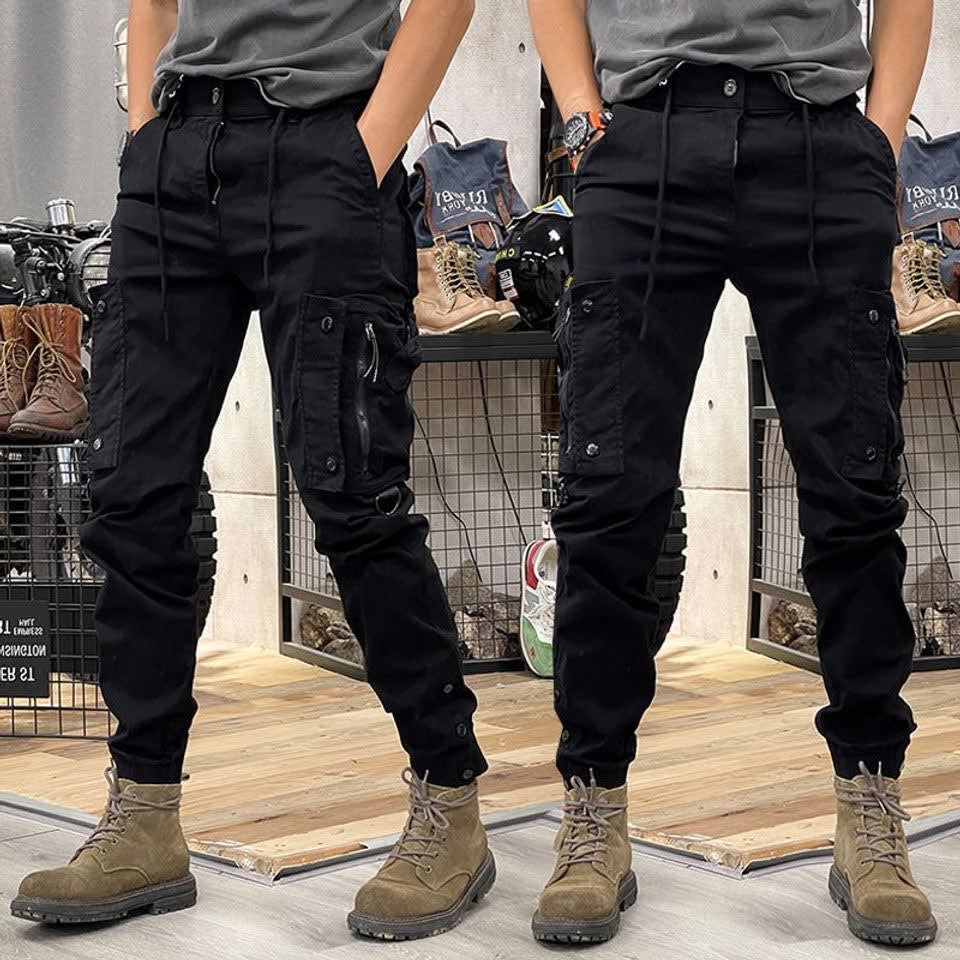 Evan Multi Pocket Tapered Cargo Pants_3
