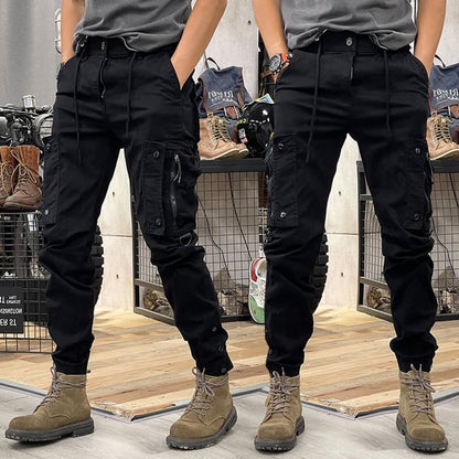 Evan Multi Pocket Tapered Cargo Pants_3