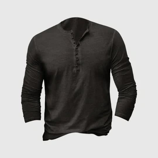 Harlan Long Sleeve Henley Shirt_2