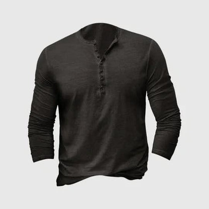 Harlan Long Sleeve Henley Shirt_2