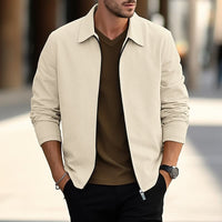 Devlin Waffle Texture Zip Overshirt