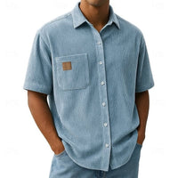 Kenrick Ribbed Texture Short Sleeve Shirt