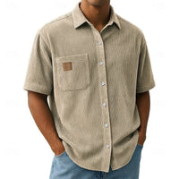 Kenrick Ribbed Texture Short Sleeve Shirt