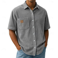 Kenrick Ribbed Texture Short Sleeve Shirt