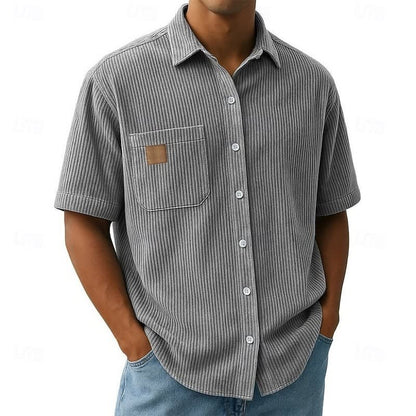 Kenrick Ribbed Texture Short Sleeve Shirt_3