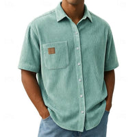Kenrick Ribbed Texture Short Sleeve Shirt