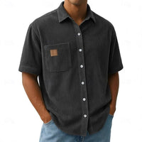 Kenrick Ribbed Texture Short Sleeve Shirt