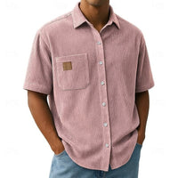 Kenrick Ribbed Texture Short Sleeve Shirt