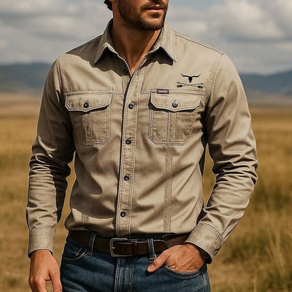 Horatio Washed Western Utility Shirt_1