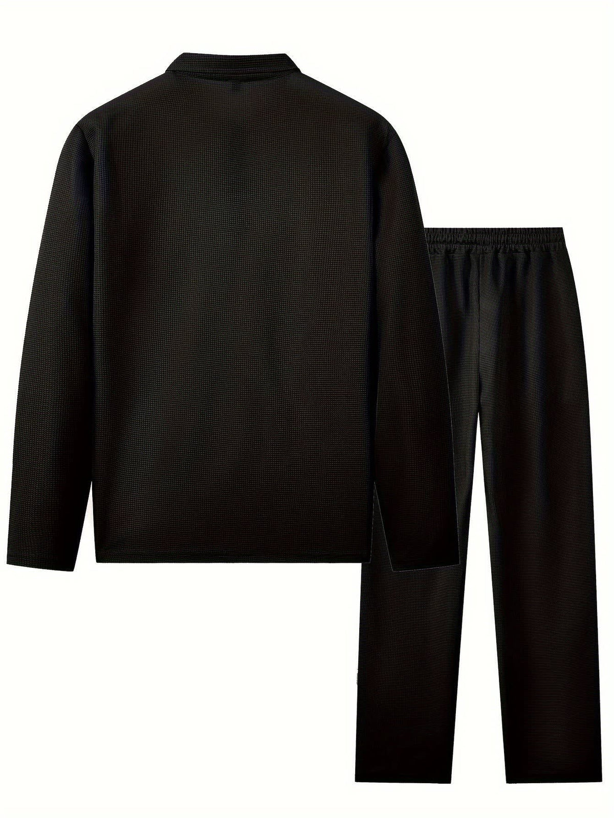 Garland Waffle Knit Half Zip Top And Trousers Set