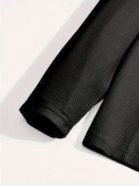 Garland Waffle Knit Half Zip Top And Trousers Set