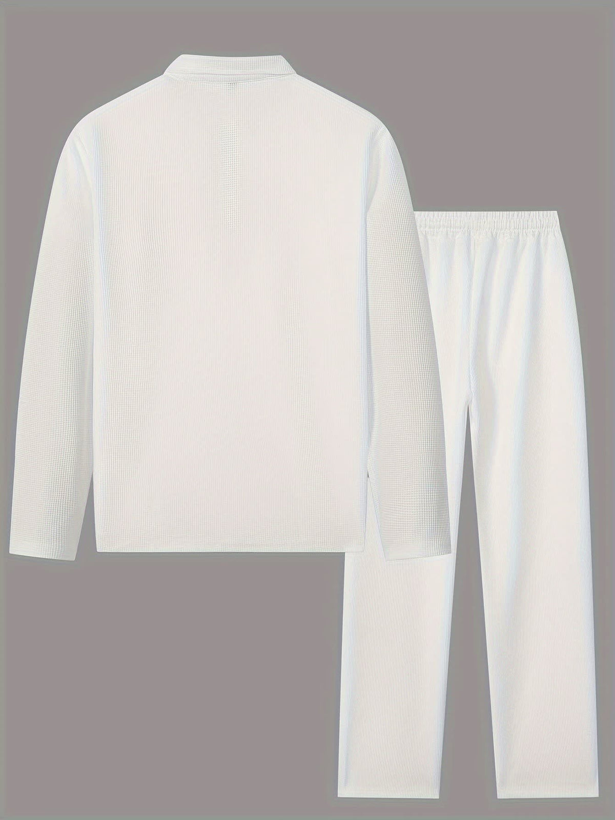 Garland Waffle Knit Half Zip Top And Trousers Set