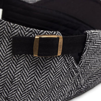 Alton Herringbone Textured Flat Cap_9